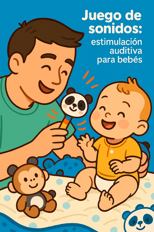 Juego de sonidos: estimulación auditiva para bebés